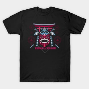 Barong X Samurai Illustration T-Shirt